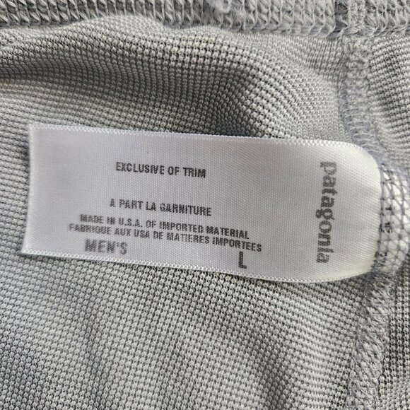 Patagonia Men's Capilene Performance Baselayer SZ Large Gray Leggings USA Ski - Picture 5 of 9